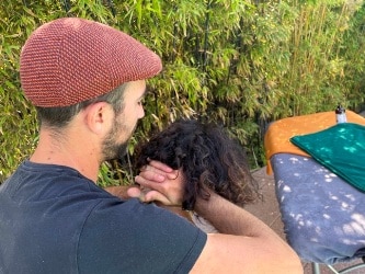 Photo d'un massage à domicile de Guillaume Berthézène