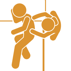 Icône massage en position latérale de sécurité de Guillaume Berthézène